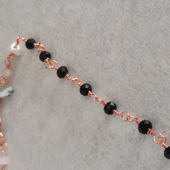 Multi gemstones Kingman turquoise Necklace - Picture 2 of 9